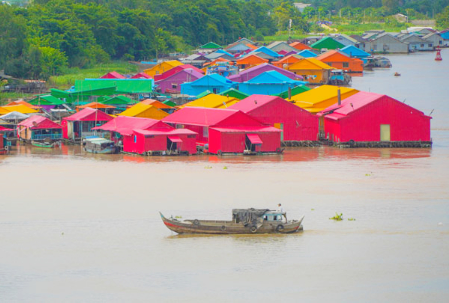 Tour Làng Bè Sắc Màu Châu Đốc, Làng Chăm | Giá Thuê Tàu Tham Quan