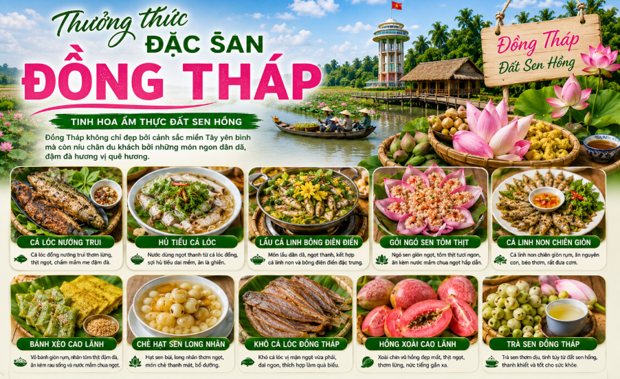 Khám phá địa điểm du lịch Đồng Tháp có gì đẹp?