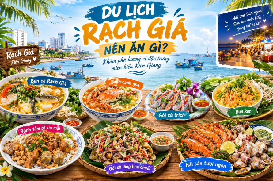 Top địa điểm du lịch Rạch Giá Kiên Giang đẹp và nổi tiếng