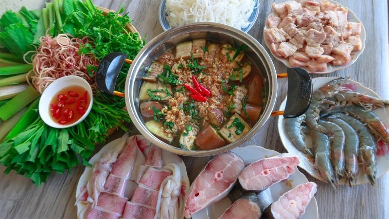 Đặc sản lẩu mắm Châu Đốc đậm đà hương vị miền Tây